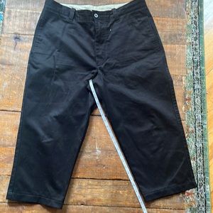 Geoffrey Beene Mens Black Khaki Tailored Pant 34x21